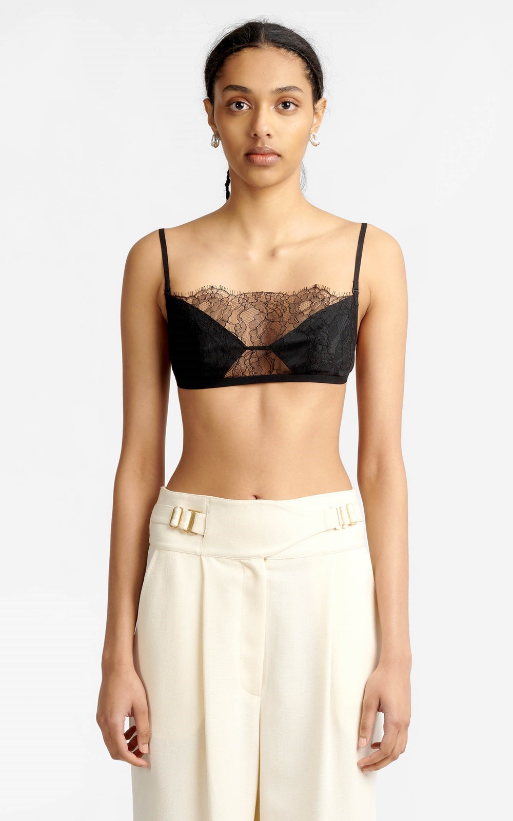 TRACE LACE BANDEAU by Dion Lee