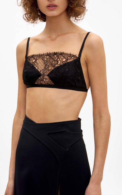 dion lee lace bralette