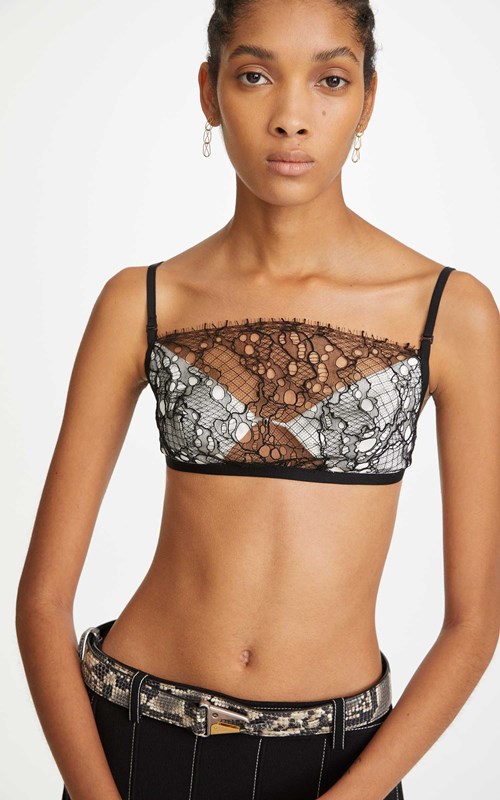 dion lee lace bralette