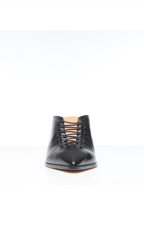 dion lee laced coil heeled boot