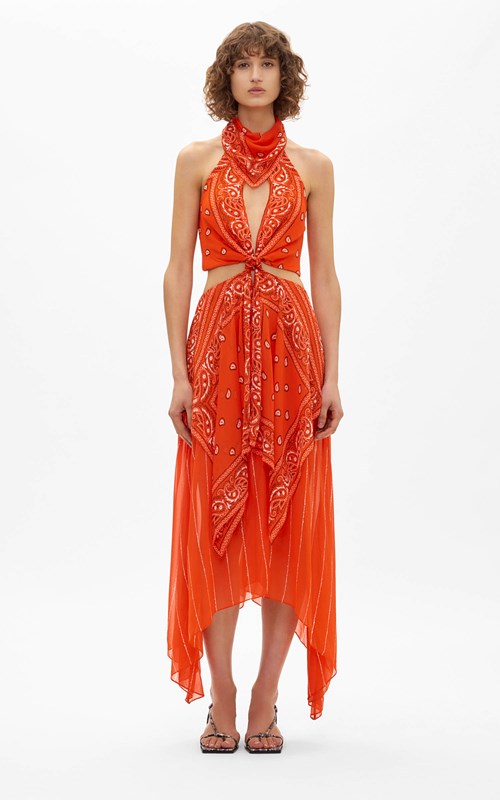 BANDANA KNOT DRESS by Dion Lee, available on dionlee.com for AUD623 Kylie Jenner Dress SIMILAR PRODUCT