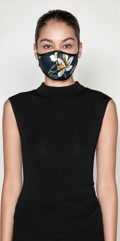 Wear to Work | Floral Face Mask | 780 Ink