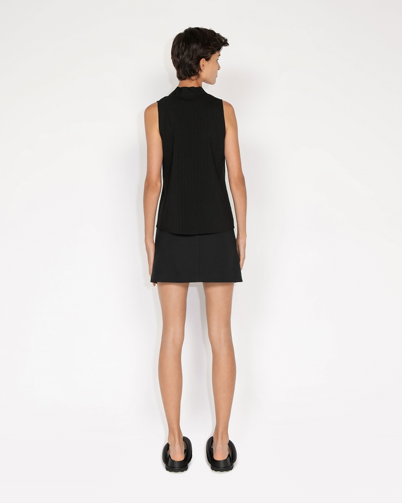 Skirts  | Organic Cotton Mini Skirt | 990 Black