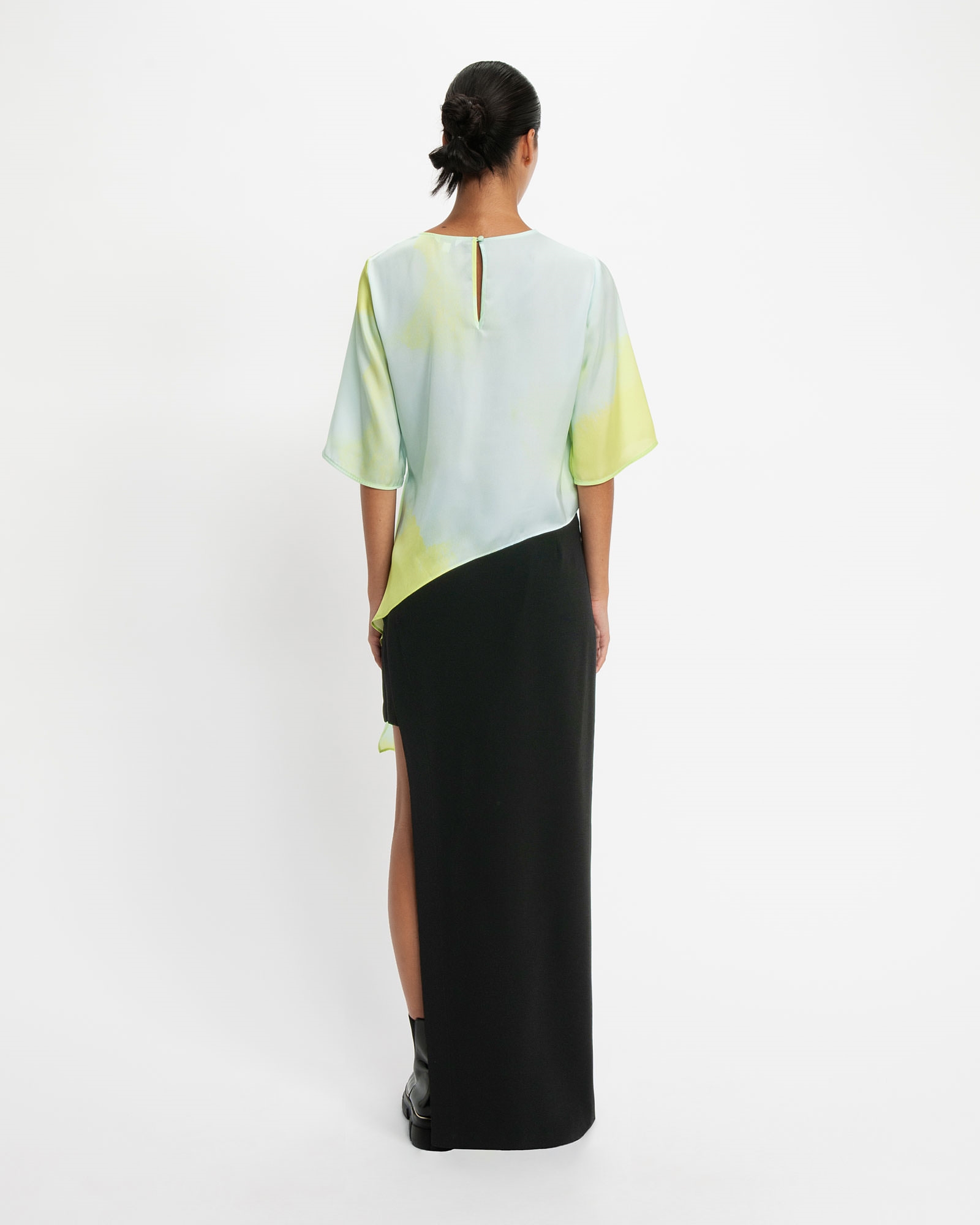 Skirts | Asymmetric Layered Skirt | 990 Black