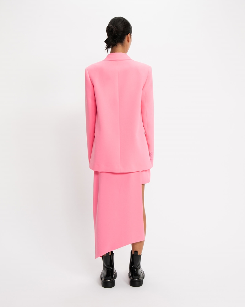 Skirts  | Draped Wrap Mini | 517 Neon Pink