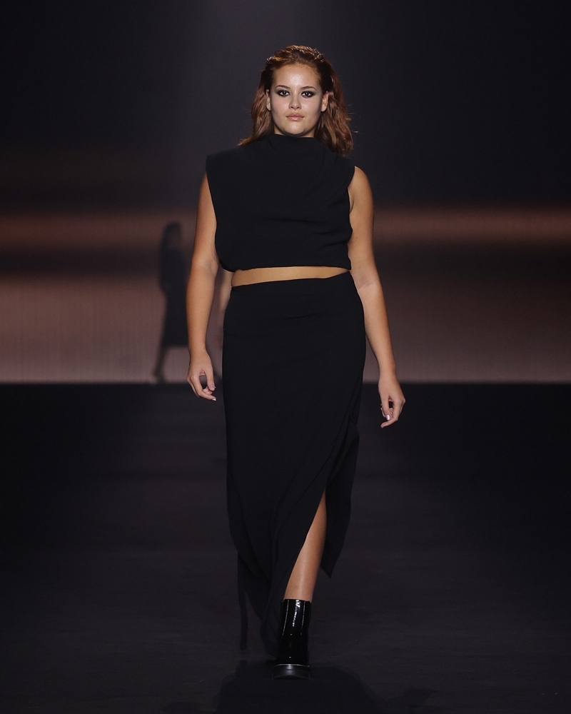Skirts  | Draped Asymmetric Maxi Skirt | 990 Black