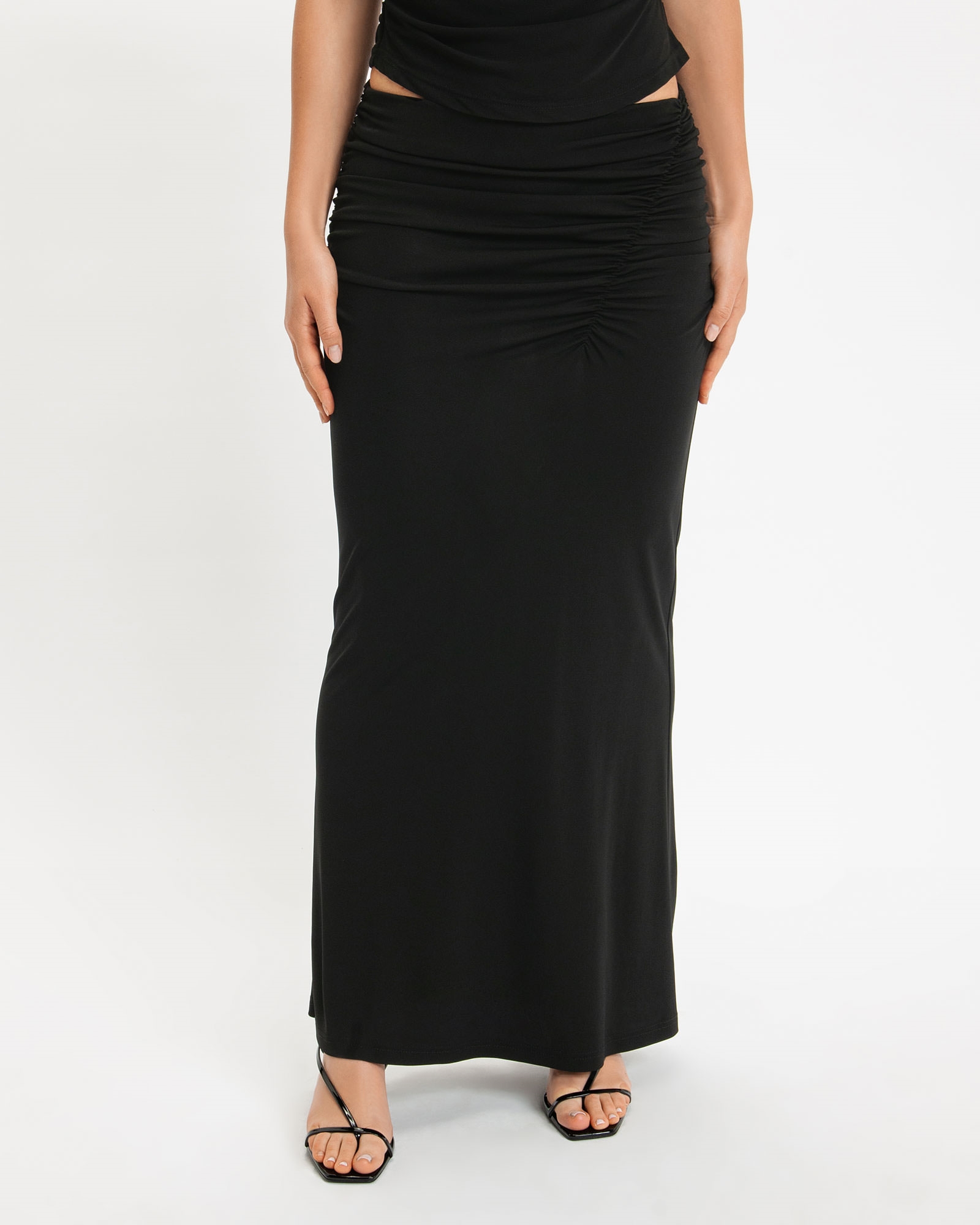 Skirts | Jersey Maxi Skirt | 990 Black