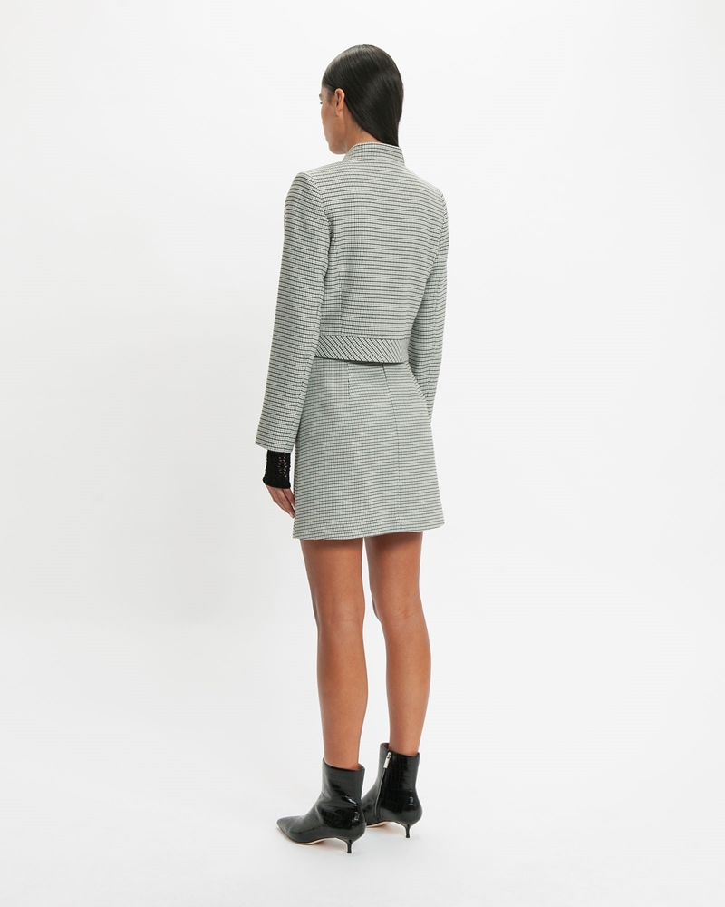 Skirts  | Check Mini Skirt | 985 Black/Grey