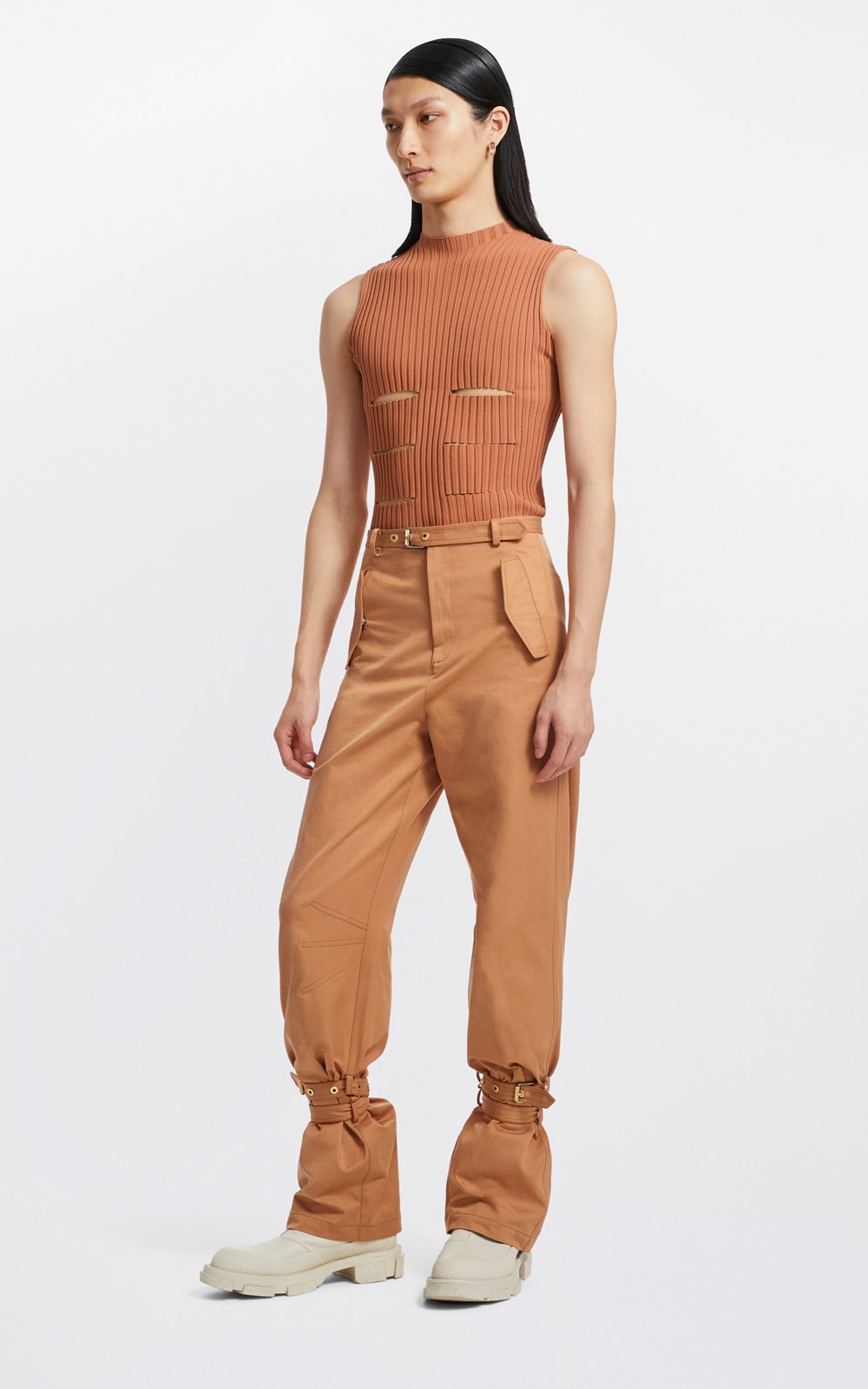 New   | BELTED BLOUSON PANT