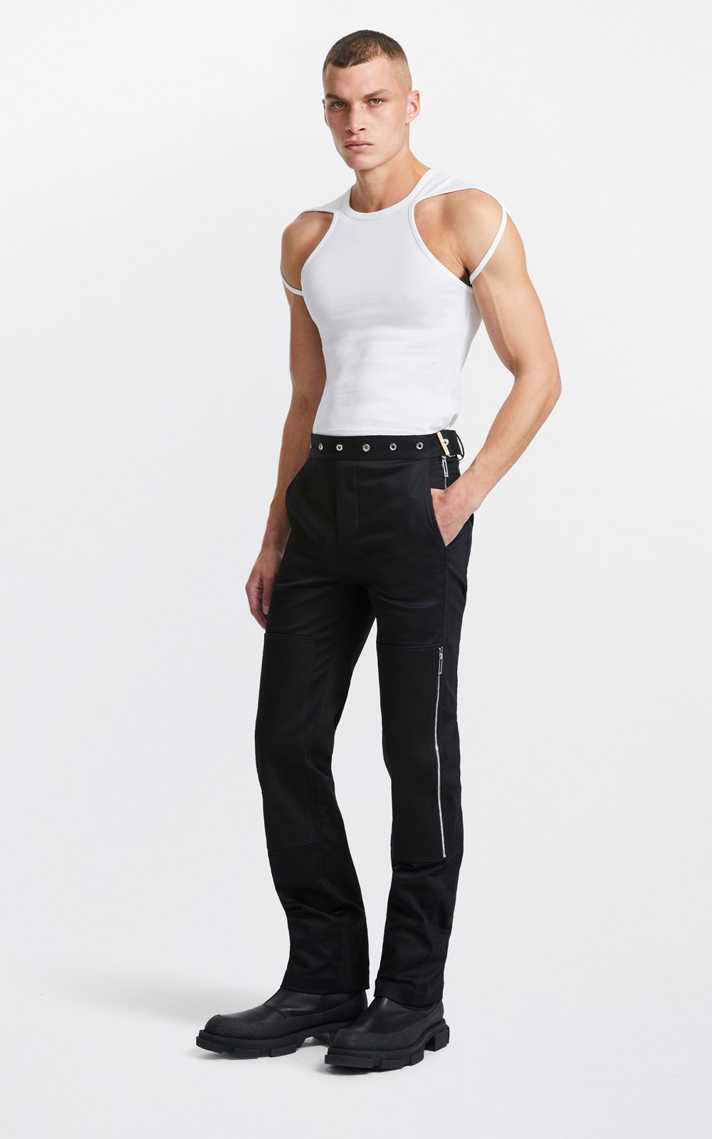 New   | MIRROR BUCKLE PANT