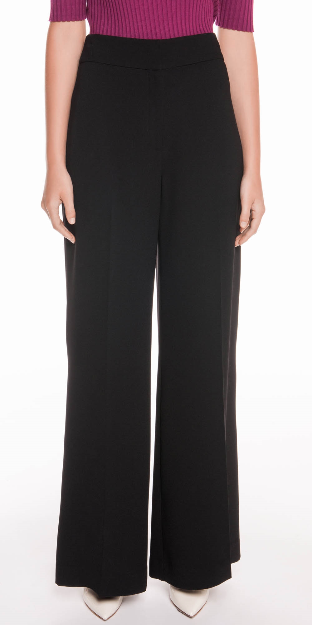 Satin Back Crepe High Waisted Pant | Buy Pants Online - Cue