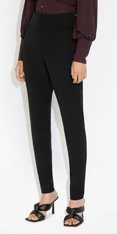 Wear to Work  | Waisted Skinny Pant | 990 Black