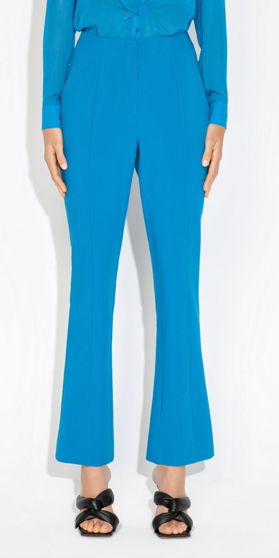 Cue Cares - Sustainable  | Flared Pant | 730 Cerulean