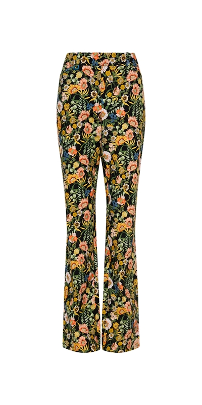 Pants | Spring Floral Faille Pant | 333 Fern