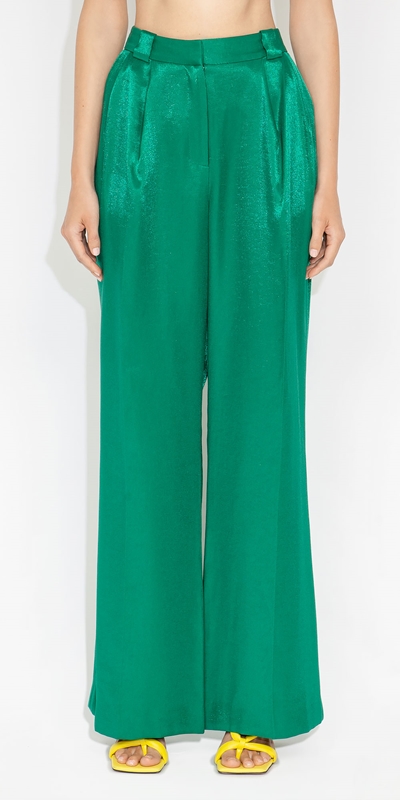 Sale  | Tuck Front Pant | 335 Emerald