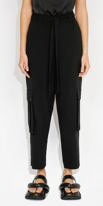 Made in Australia  | Relaxed Cargo Pant | 990 Black
