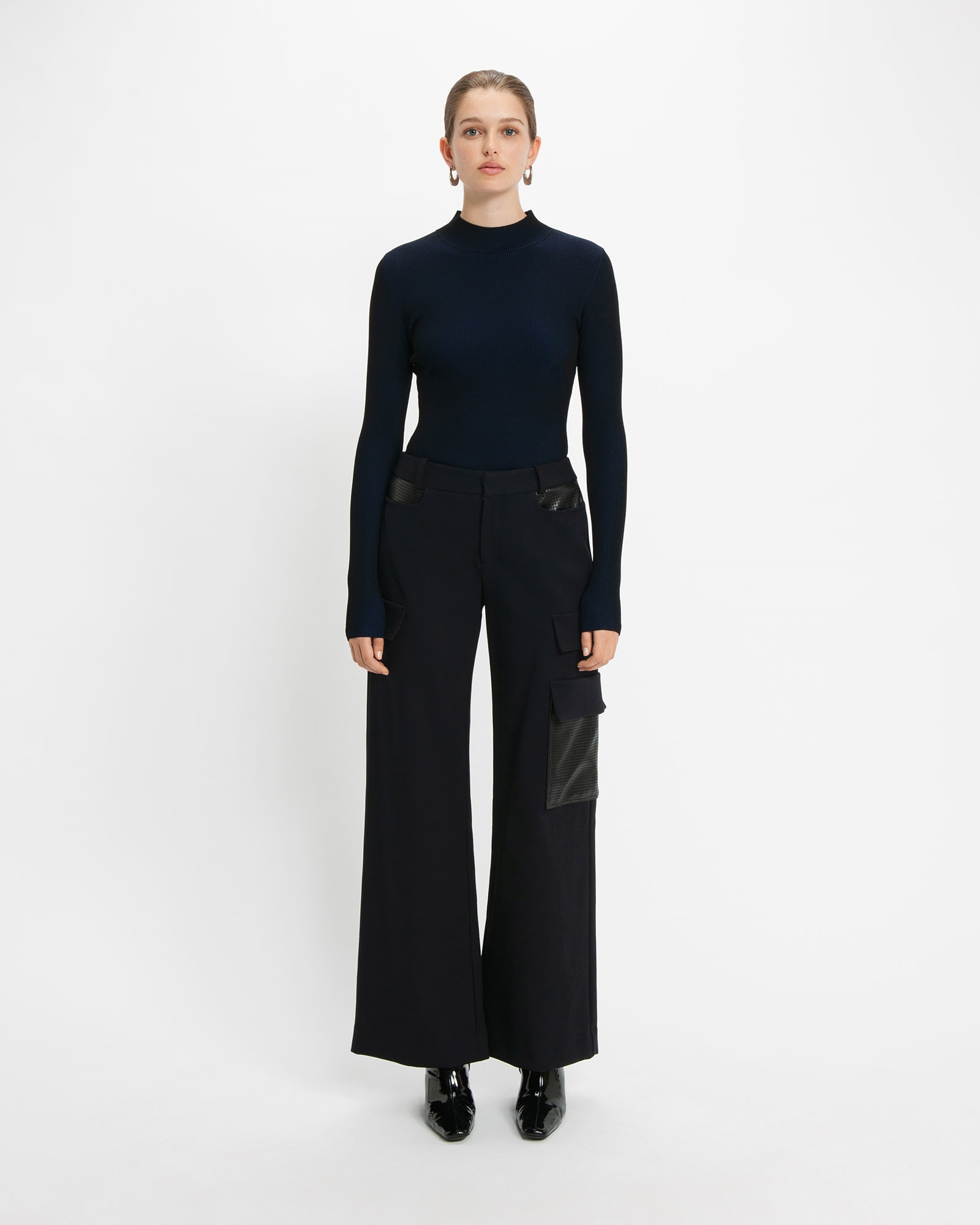 Pants | Double Weave Cargo Pant | 990 Black