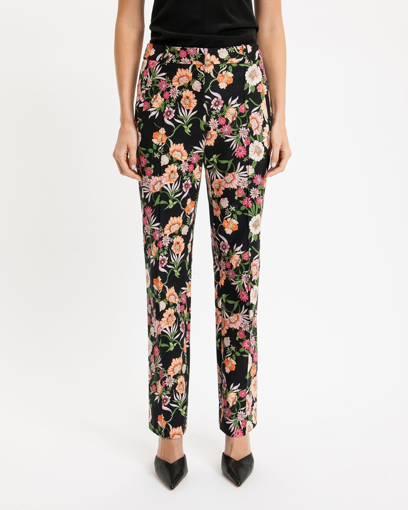 Pants | Garden Floral Tailored Pant | 560 Lilac
