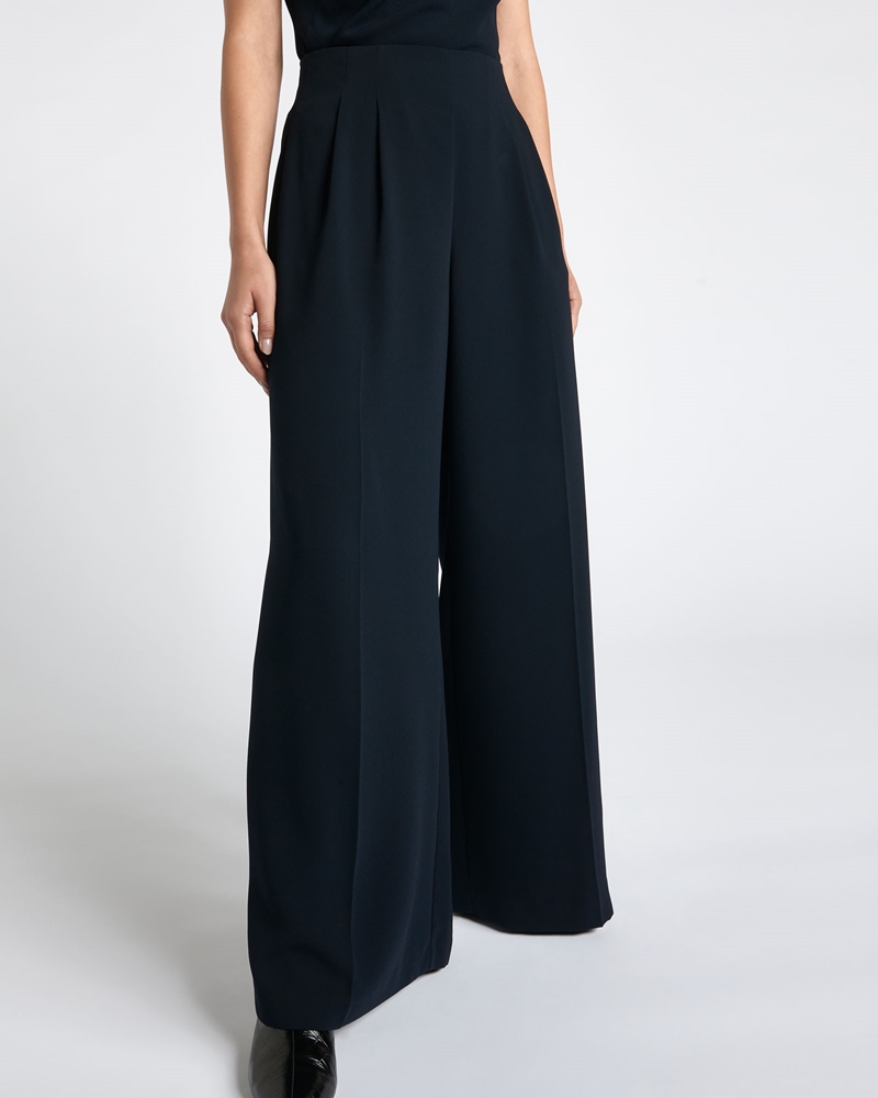 | Recycled Crepe Wide Leg Pant
