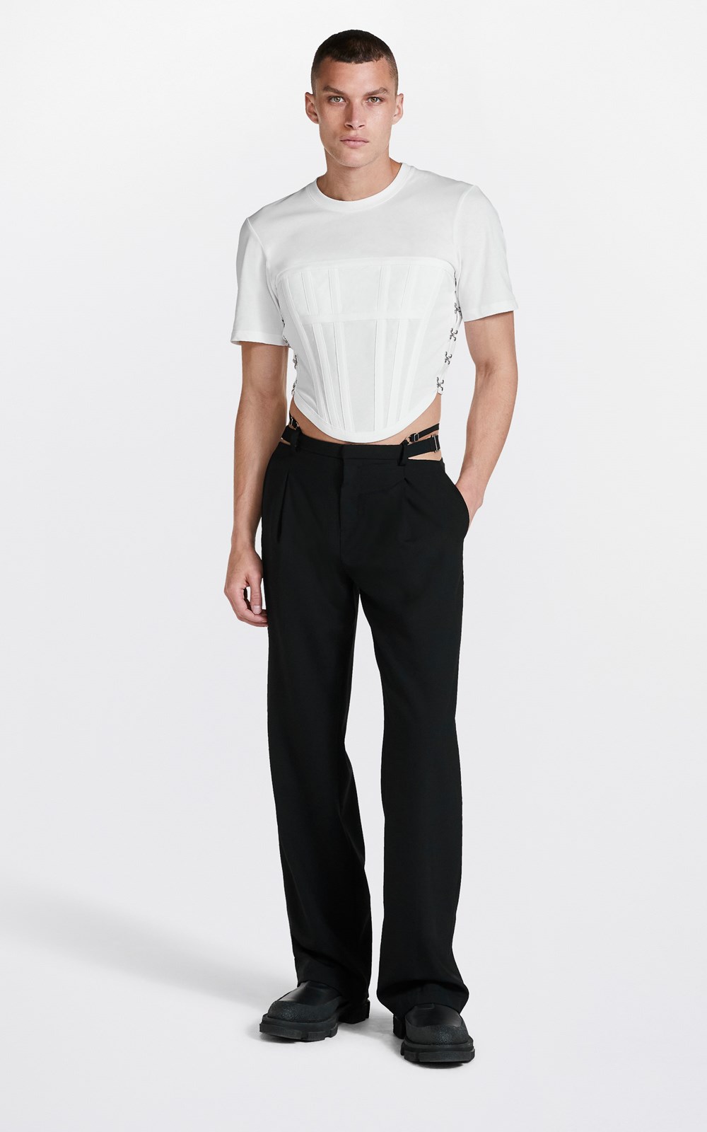 LINGERIE WOOL PANT by Dion Lee