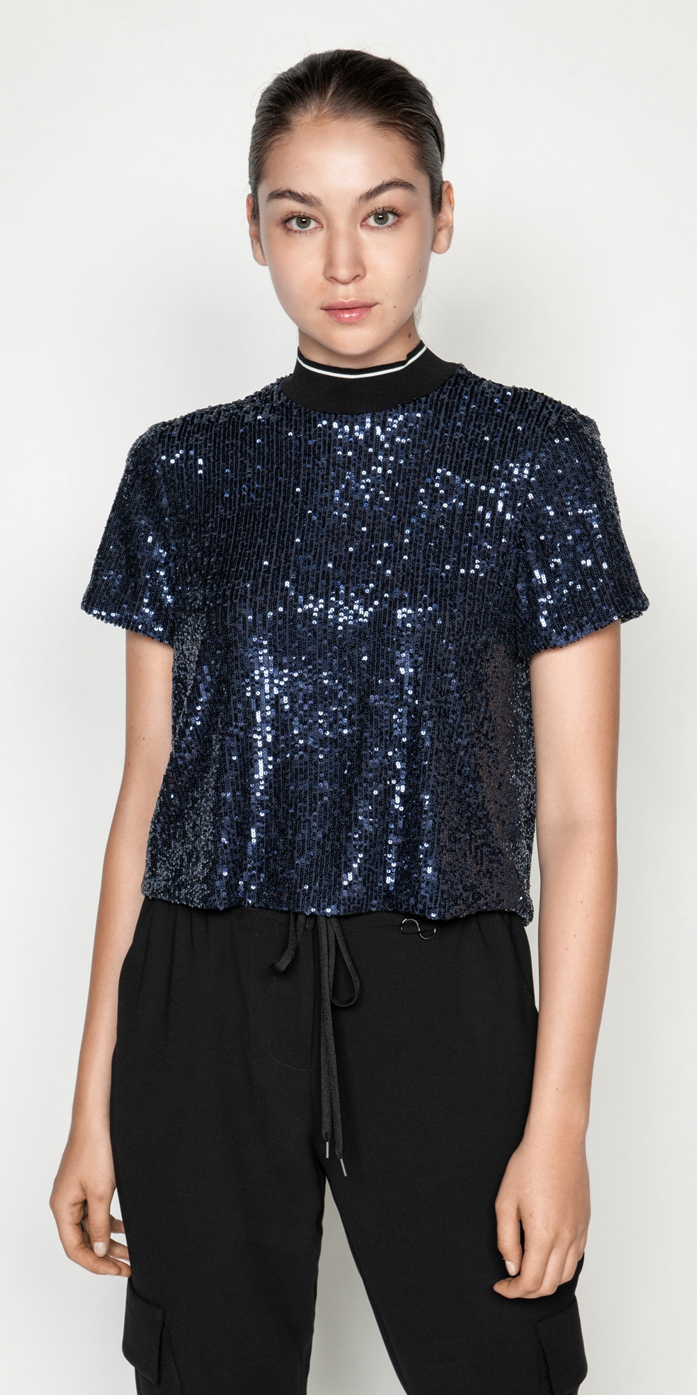 Sequin Tee | Buy Tops Online - Cue