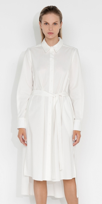 Tops and Shirts  | Cotton Maxi Shirt | 110 Off White