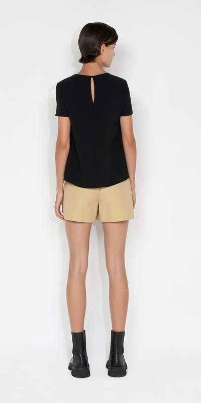 Tops and Shirts | Square Neck Top | 990 Black