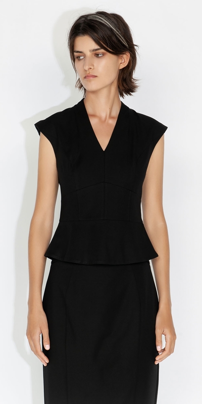 Wear to Work  | Corset Shell Top | 990 Black