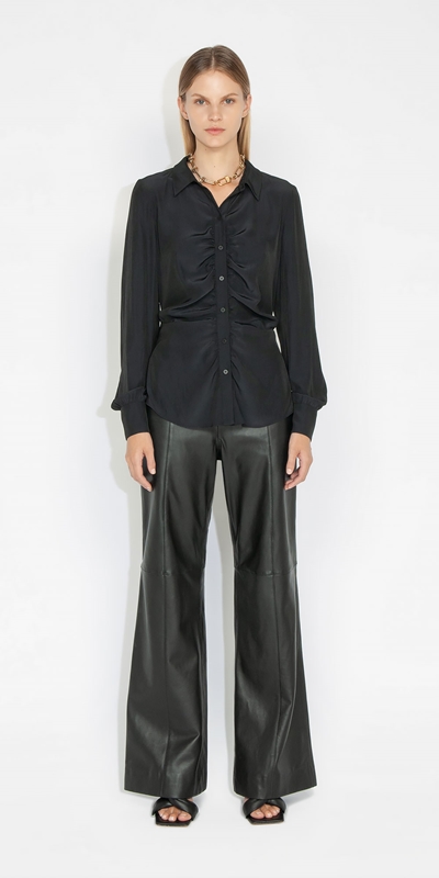 New Arrivals | Satin Ruched Shirt
