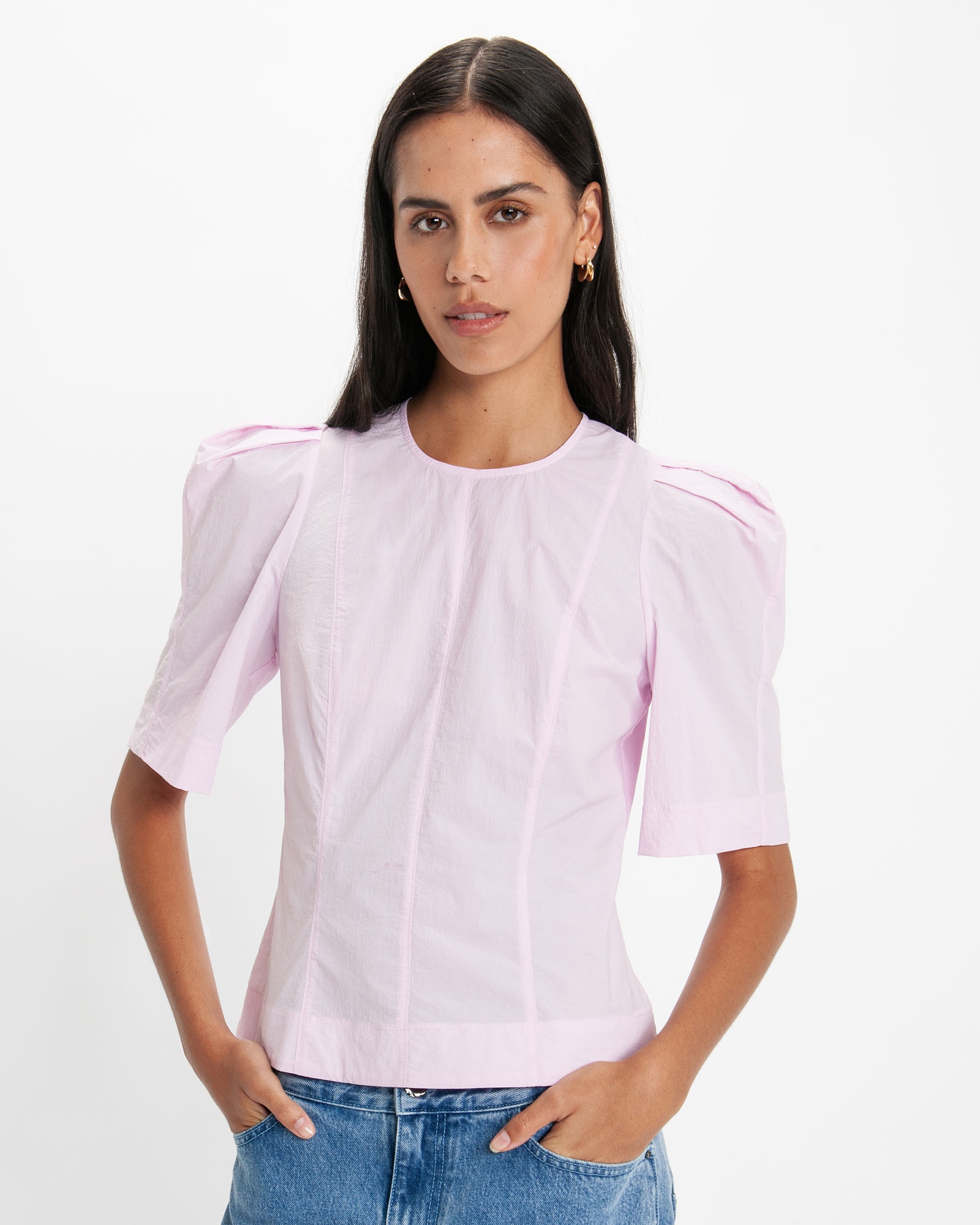 Tops and Shirts | Tailored Shell Top | 511 Soft Pink