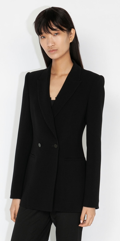 Jackets and Coats  | Sculpted Waist Jacket | 990 Black
