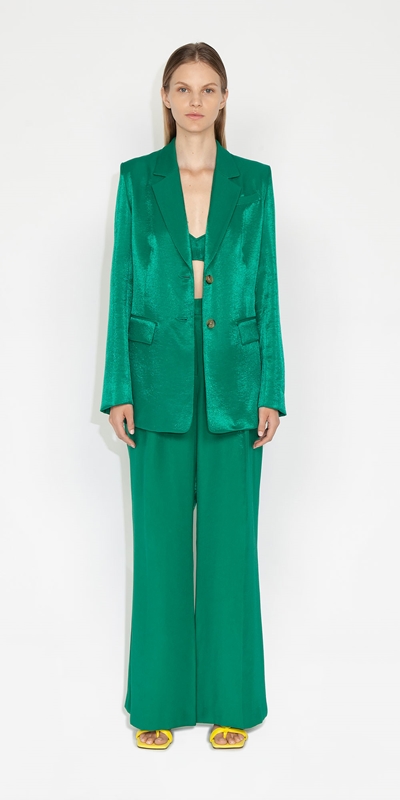 Jackets and Coats | Relaxed Blazer | 335 Emerald