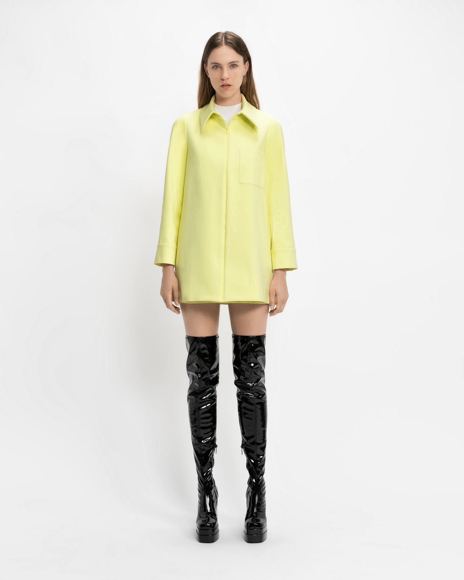 Sale | Soft Lime Shirt Jacket | 352 Soft Lime