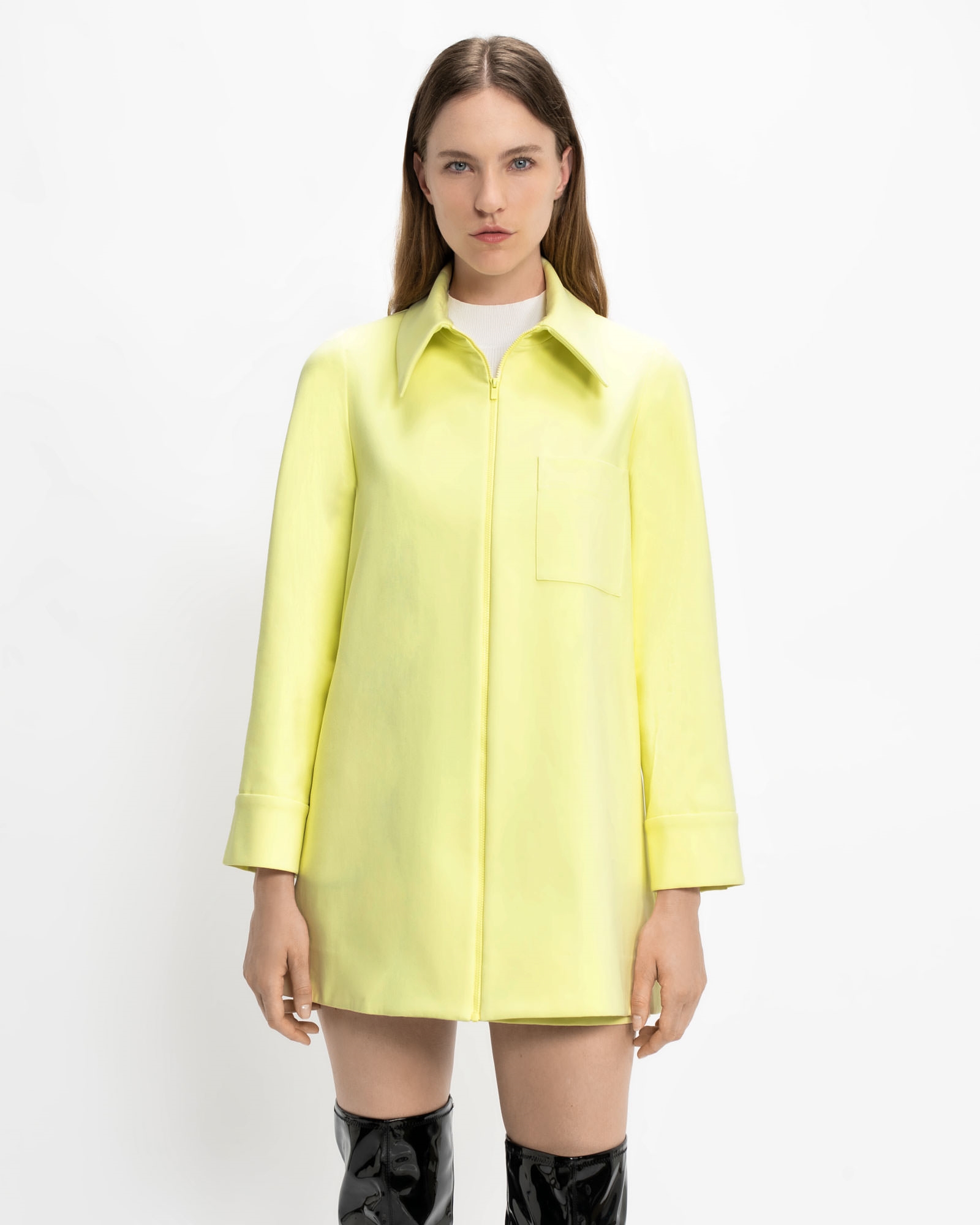New Arrivals | Soft Lime Shirt Jacket | 352 Soft Lime