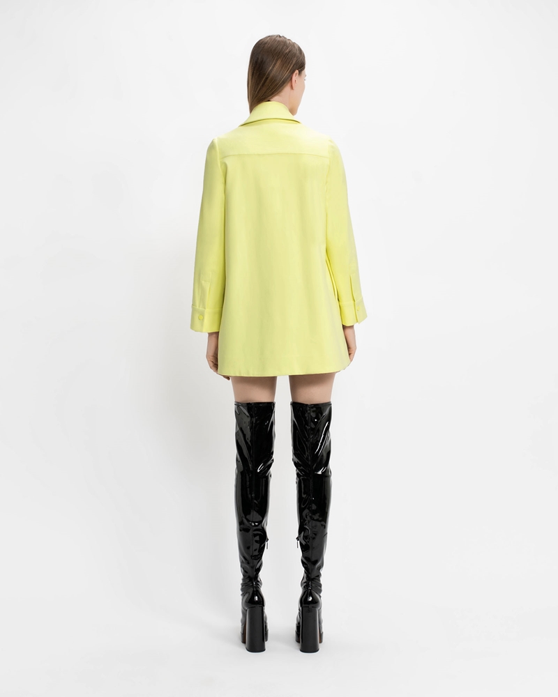 Sale  | Soft Lime Shirt Jacket | 352 Soft Lime