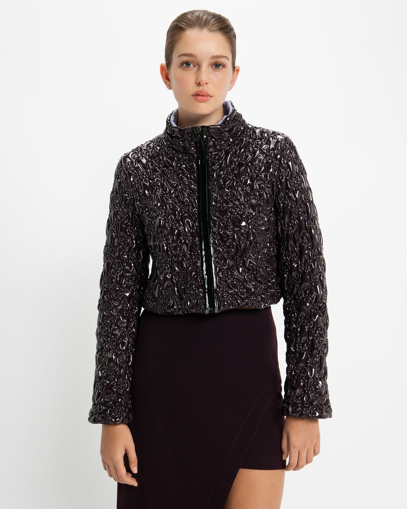 Jackets and Coats | Patent Bubble Puffer Jacket | 624 Rum