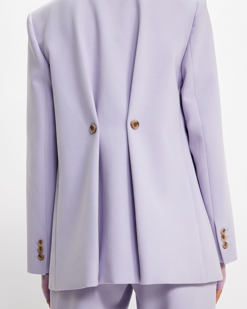 Sale  | Lilac Button Detail Blazer | 560 Lilac