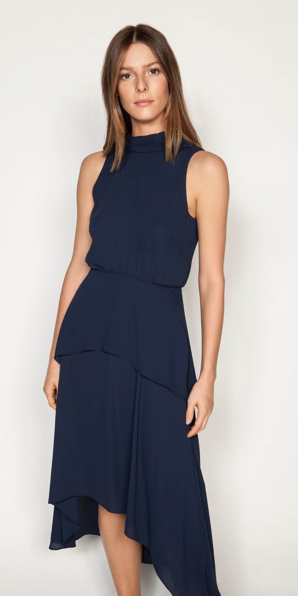 Draped Tie Back Midi Dress | Buy Dresses Online - Cue