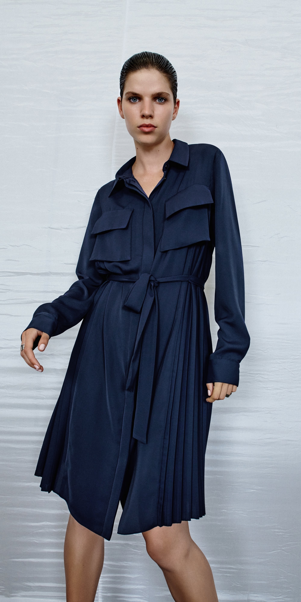 Pleated Shirt Dress | Buy Dresses Online - Cue