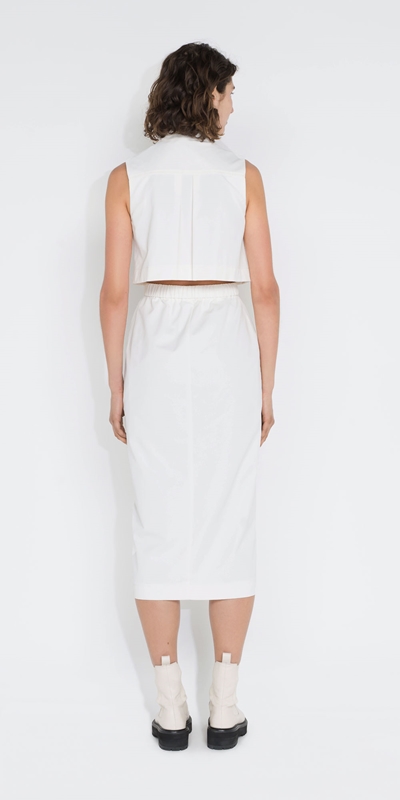 Dresses | Cut Out Midi Dress | 110 Off White