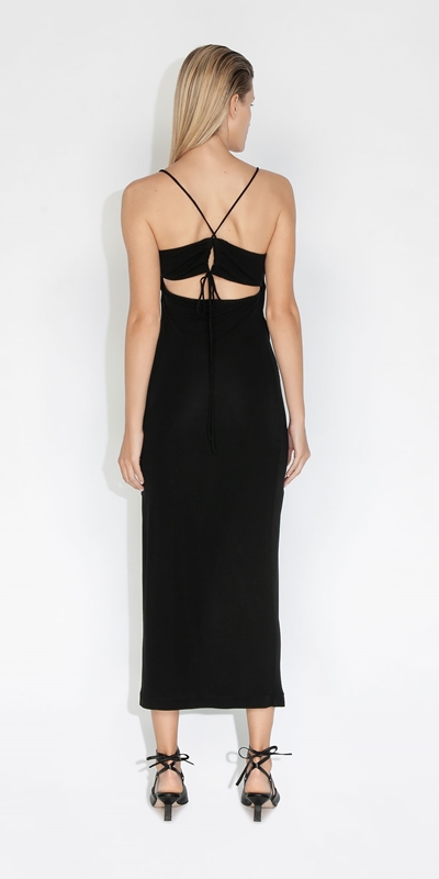 Dresses | Jersey Ruched Dress | 990 Black