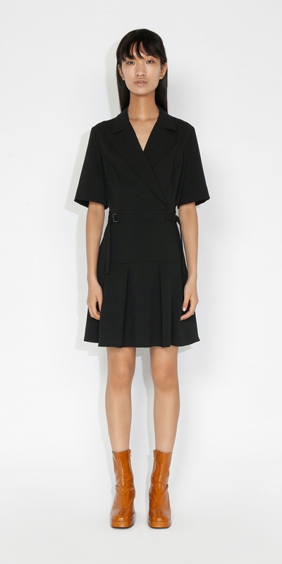 Cue Cares - Sustainable | Trench Dress | 990 Black