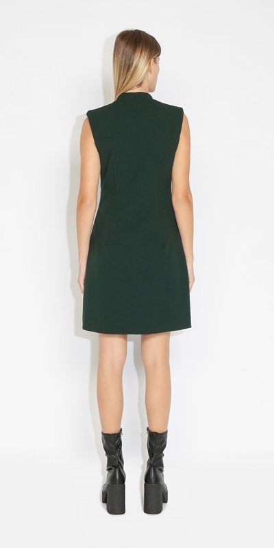 Dresses | Twist Front Dress | 336 Bottle Green