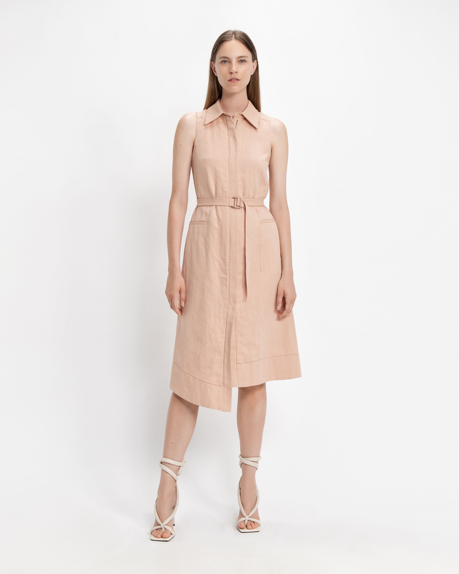 Herringbone Zip Front Midi Dress | Buy Dresses Online - Cue