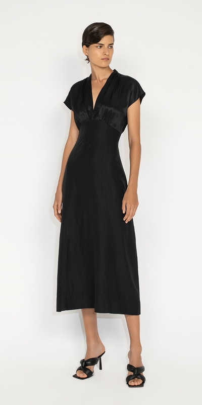 Made in Australia | Sculpted Bodice Dress | 990 Black