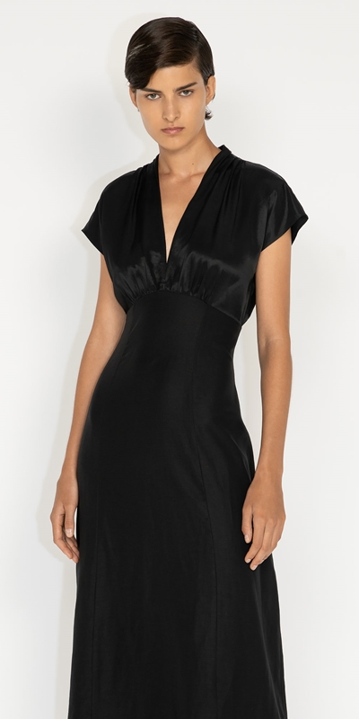 Made in Australia  | Sculpted Bodice Dress | 990 Black