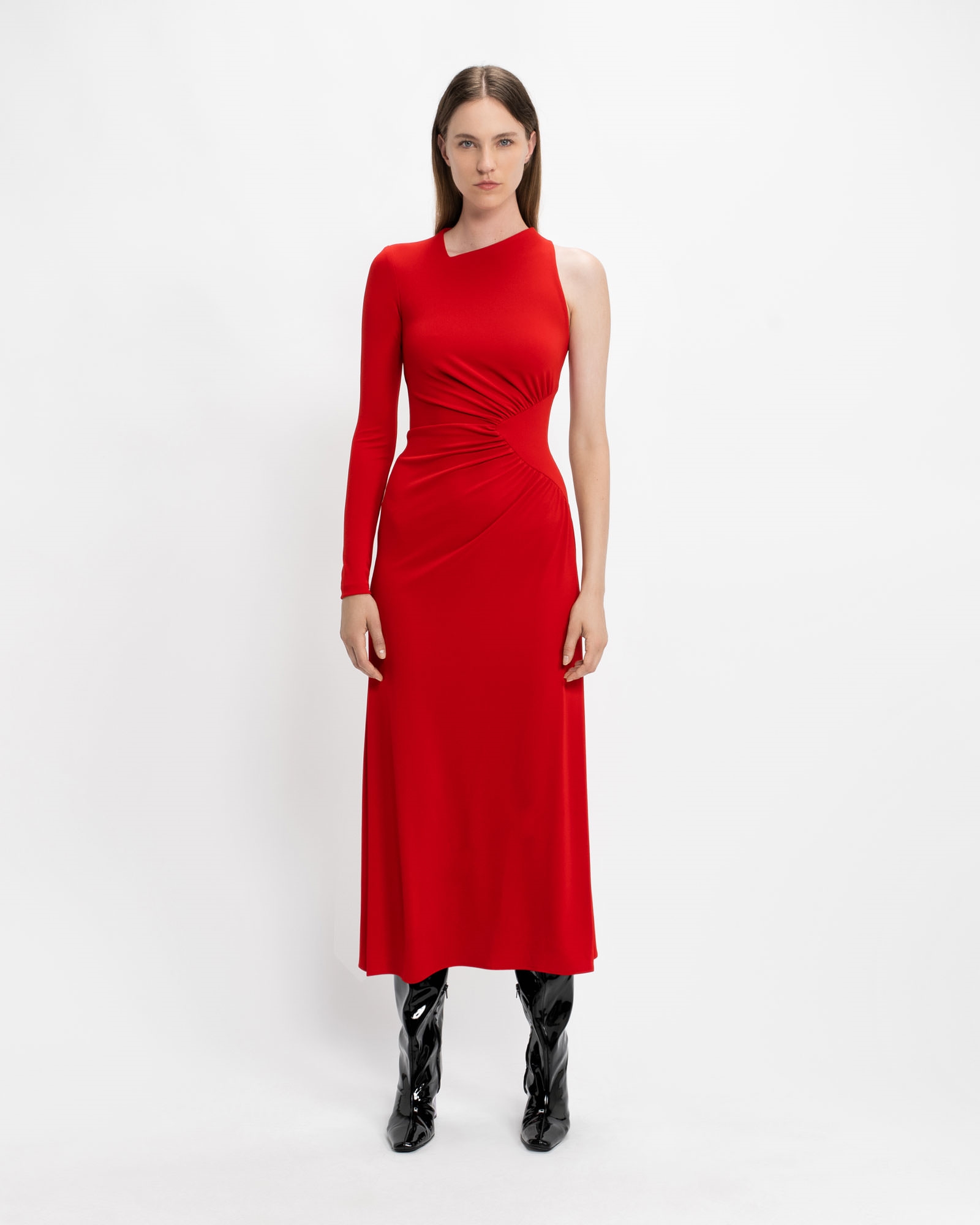 Dresses | Scarlet One Shoulder Dress | 627 Scarlet