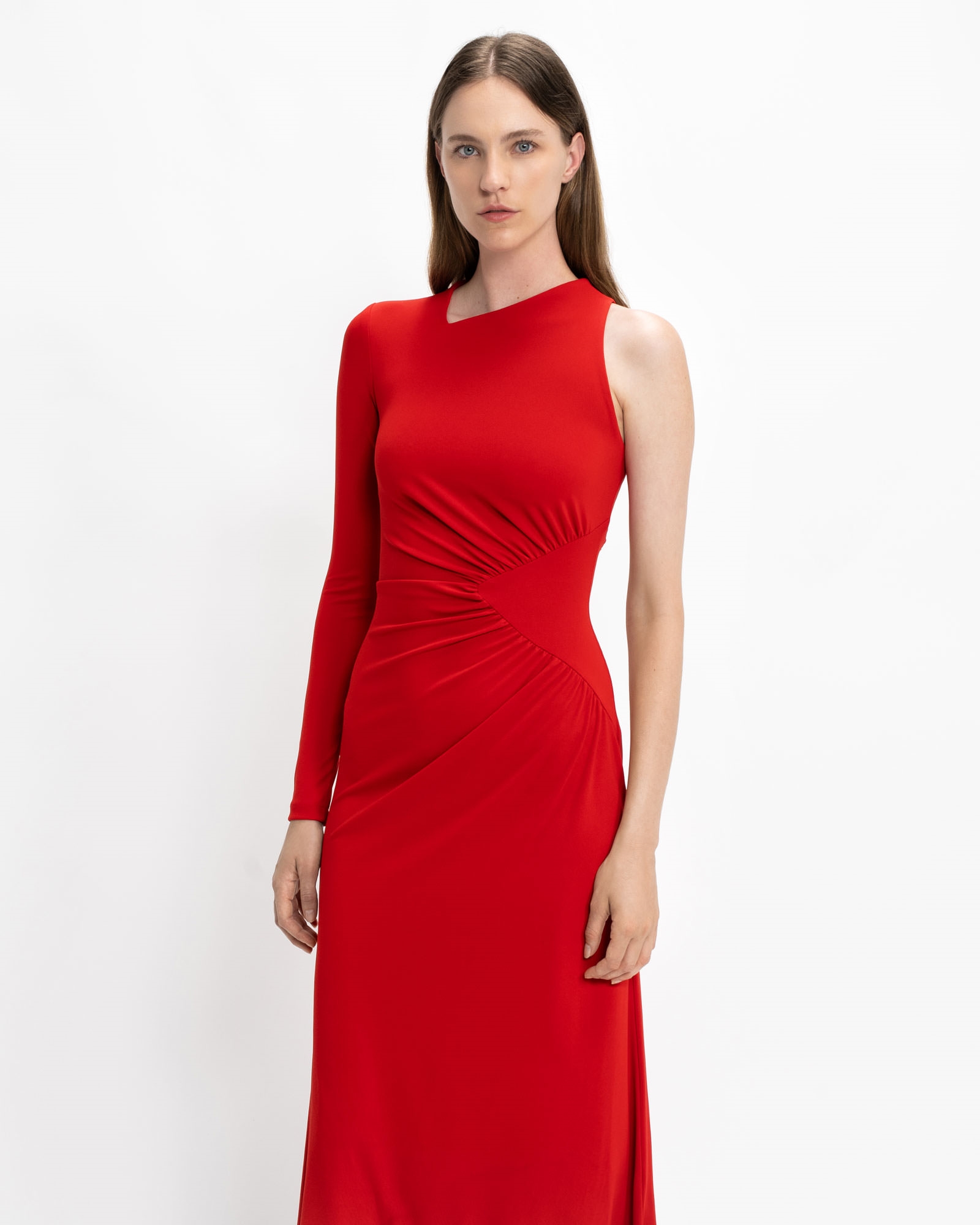 Dresses | Scarlet One Shoulder Dress | 627 Scarlet