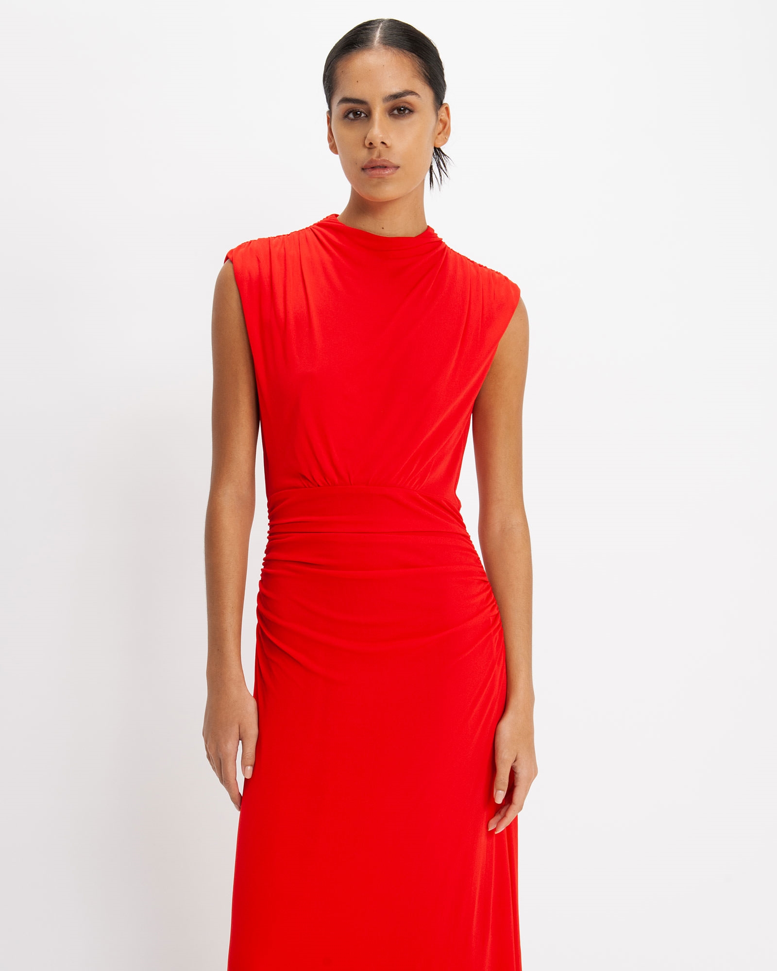 Jersey Ruched Midi Dress | Buy Dresses Online - Cue