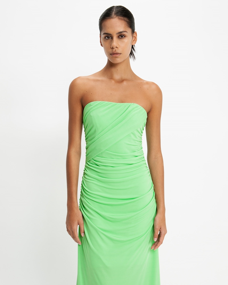 Sale | Jersey Bandeau Maxi Dress | 398 Summer Green